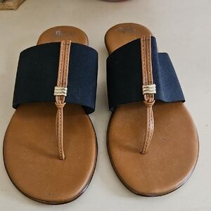 Italian Shoemakers Black and Brown Sandals